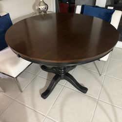 Aisja Wood Two Tone Breakfast Table 48”