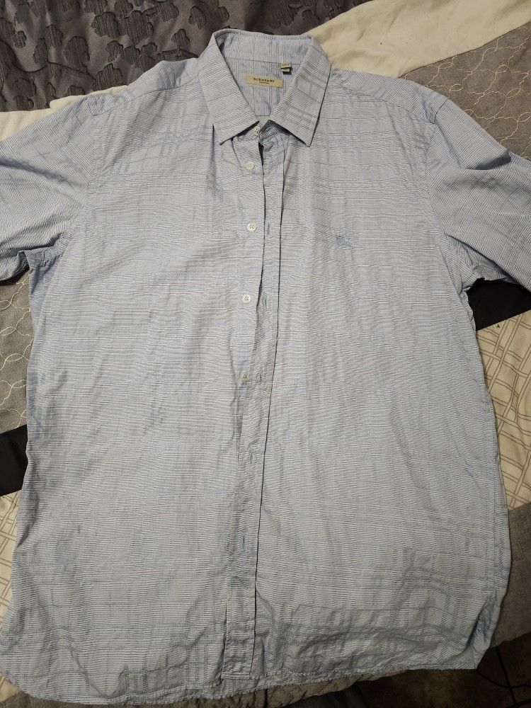 Xl Burberry Long Sleeve Shirt.  $100 Obo