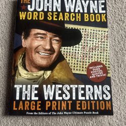 Word Search Large Print John Wayne Westerns