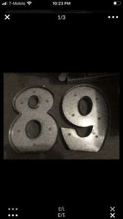 Rustic home decor light up numbers 6/9 8