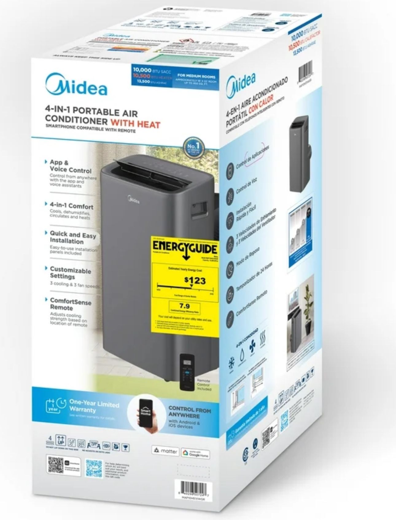 MIDEA AIR CONDITIONER WITH HEAT