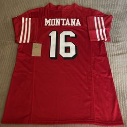 Montana Red 49ers Jerseys
