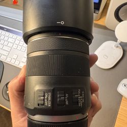Canon RF 85mm f/2 Macro IS STM Lens +Lens Hood— Like New
