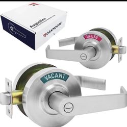 Oakmoore Augustine Commercial Bathroom Privacy Lock Silver