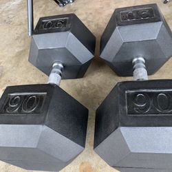 Titan 90 Pound Dumbbells