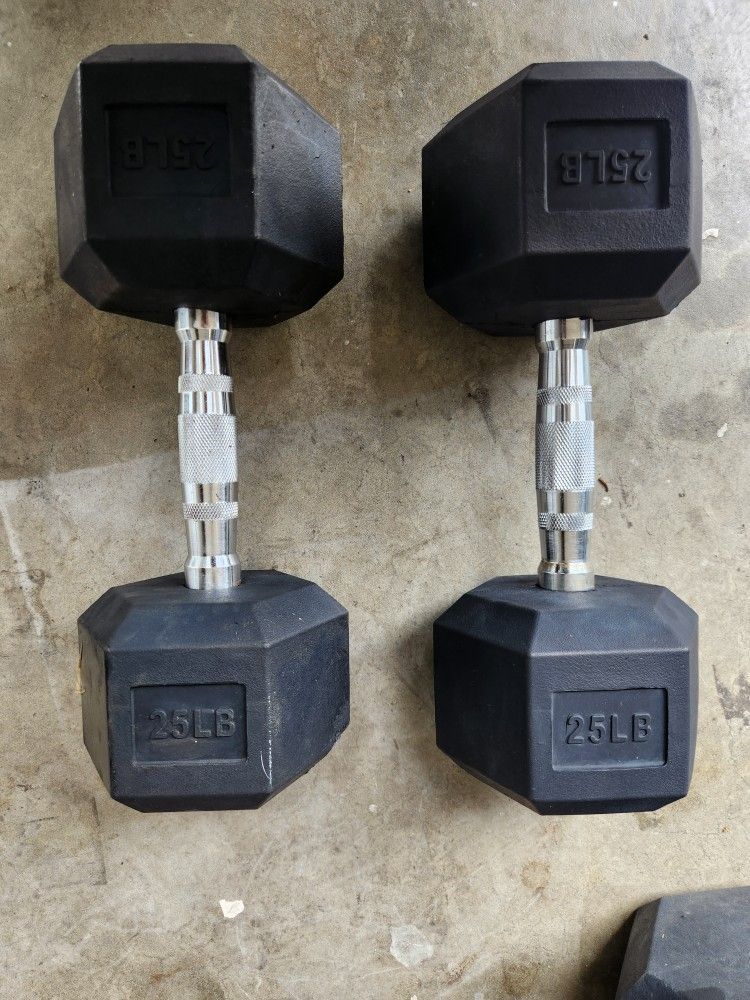25 Lb Dumbbells