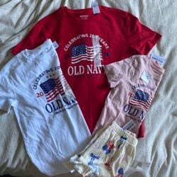 Old Navy Fourth of July T-shirts