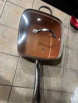 Copper Chef Square Pan with Glass Lid nonstick
