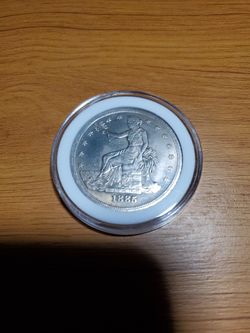 US TRADE SILVER DOLLAR 1885