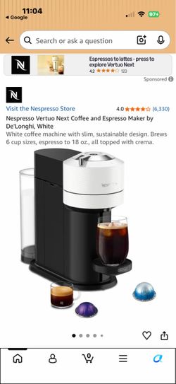 Nespresso Vertuo Next Coffee Maker
