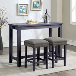 Carmella 3 Pc. Counter Ht. Dining Set with a USB Power outlet Now 298.00 Free Delivery 🚚 