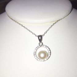 Sterling silver culture pearl