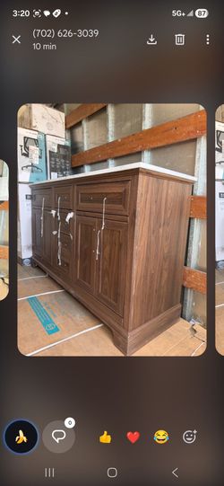 60" DOUBLE SINK BATHROOM VANITY NEW