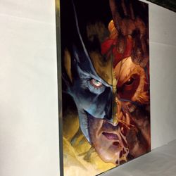 Canvas wall decoration 30”x42”. Brand new we can make it in different sizes, from  4.5”x4.5” to 30”x66”, Wood frame and sprayed with glossy clear coat