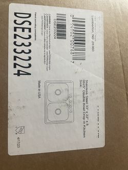 Dual Stainless Steel Sink Brand New