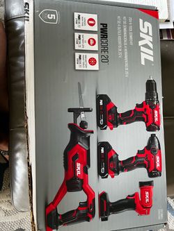 Skil 20V 4 Tool Kit. New, unused, in original box