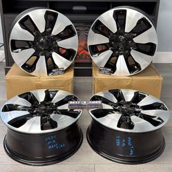 18 Inch Chrysler Pacifica Wheels Rims 18x7.5 ET +50.8 5x127 Machined Black Set (4)