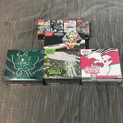 Pokemon TCG Sealed Lot - 8 Boxes Prismatic Evolutions ETBs Build Battle