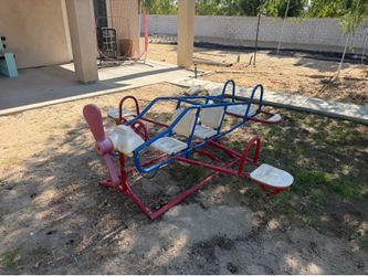 Kids airplane teeter totter