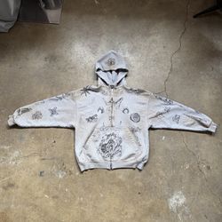 Rare Balenciaga Tattoo Hoodie 