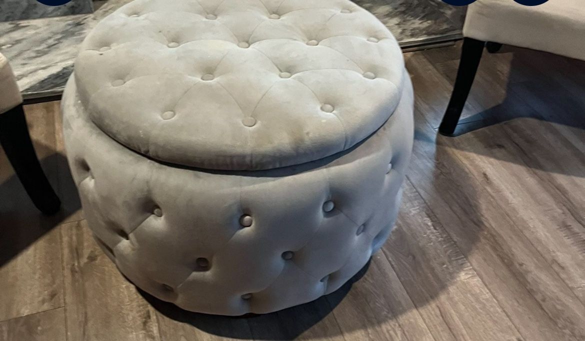 Tuft Suede Coffee Table 