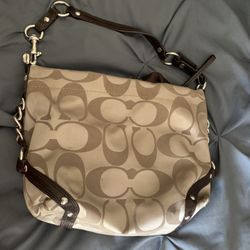Tan Coach Purse