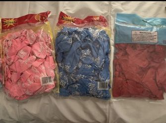 Bags of balloons 12” 10 dlls bag