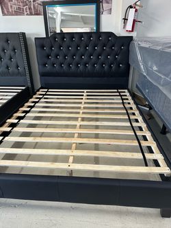 Queen bed and mattress