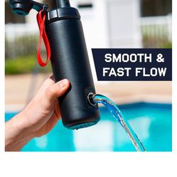 Wild man “Shotgunnable” Reusable Metal Water Bottle - Black