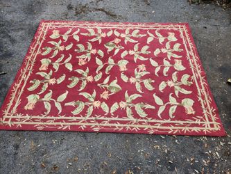 Large Vintage Floral Rug