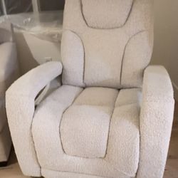 Recliners Grey And White Like New
