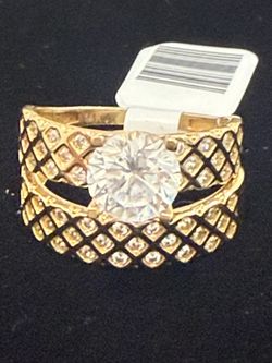 14 KT wedding set CZ