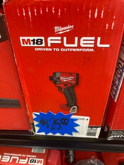 New Milwaukee Fuel 1/4 inch hex impact drill
