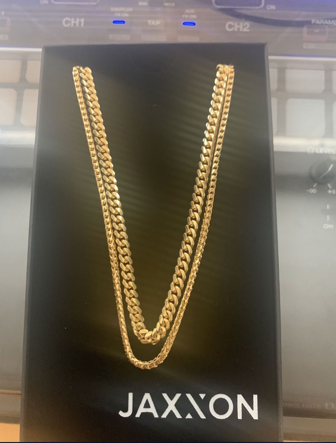 Jaxxon Cuban Link + Franco Chain Stack - Gold 22 + 24 length