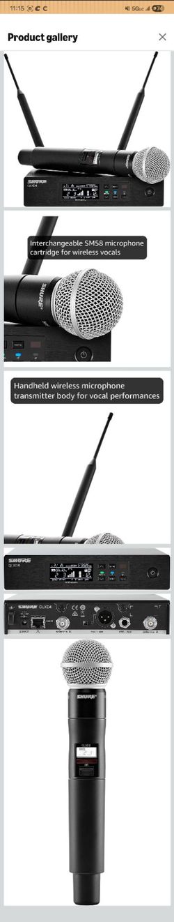 QLXD4 Digital Wireless Receiver - G50 Band in case used