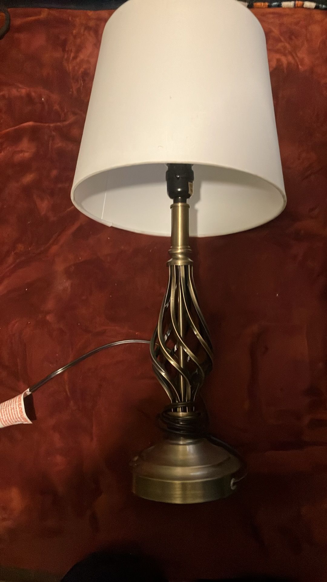 Barley brass Twisted Lavish Table Lamp