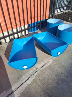 Clean Planter Refurbish Ice Chest Barrels Trash Can Water Storage Containers Recycling  Rain Barrel Plastic Drums Gray Water Storage