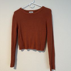 Burnt orange sweater