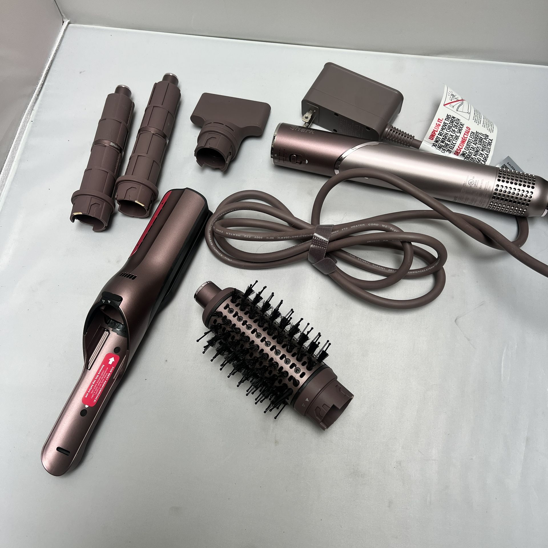 Shark - FlexFusion Air Straightener & Hair Dryer Cosmic Blush - HD641S