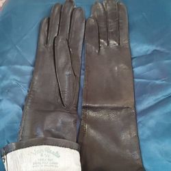 Vintage Leather Van Raalte Gloves