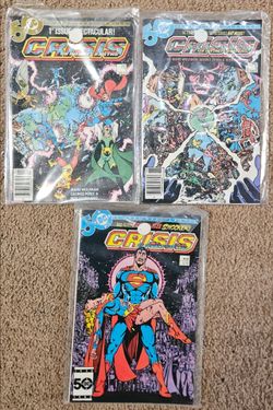 Crisis On Infinite Earths, issues 1,3 and 7