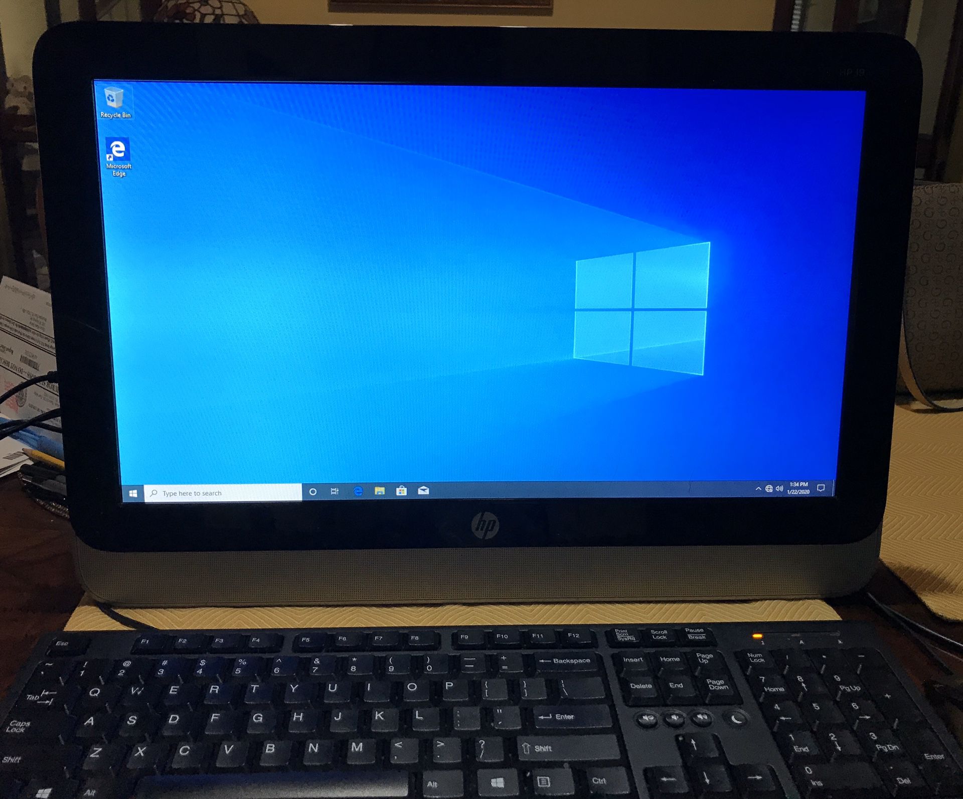 HP All-In-One Desktop Computer.