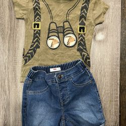 Levi's Denim Shorts & T-Shirt Set