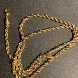 24k Gold Rope Chain