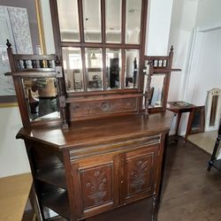 Antique Sideboard Cabinet Console