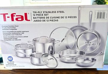 T-fal 12-piece Tri-Ply Stainless Steel Cookware Set