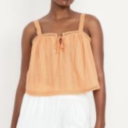 Old Navy Sleeveless Textured-Dobby Top