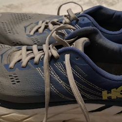 Men's 9.5 Hoka One One Blue/ Grey