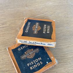 Genuine OEM old stock piston rings for Harley Davidson in factory original box’s never opened .020