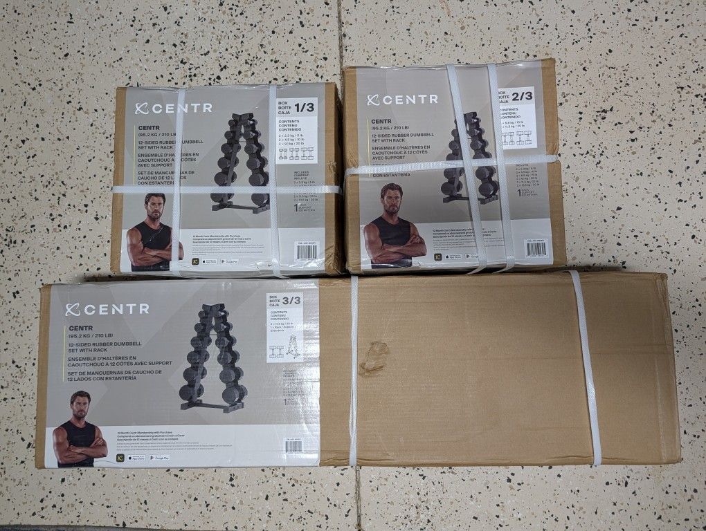 12 Dumbbell Set With A Rack